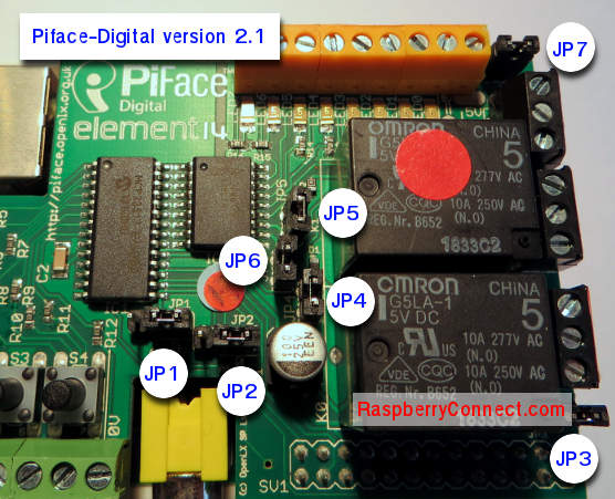 piface digital jumpers